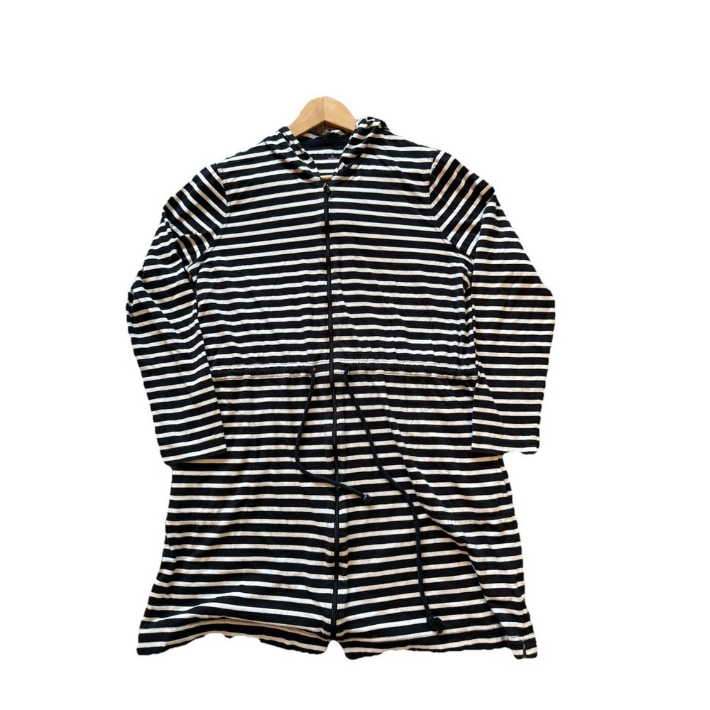 Lands' End women's top tunic gray Ponte knit velvet flocked V-neck size 2X, flaw